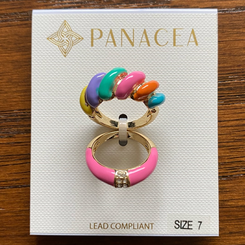 Panacea Enamel Ring Set